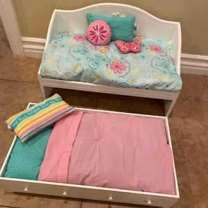 American Girl Doll Trundle Bed Set